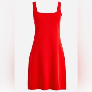 J.Crew Red Sleeveless Tank Mini Sweater Dress Size XL